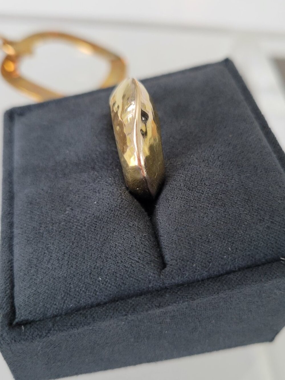 RARE Authentic IPPOLITA Classico 18k Yellow Gold Knife Edge Hammered Ring ~ Sz 6